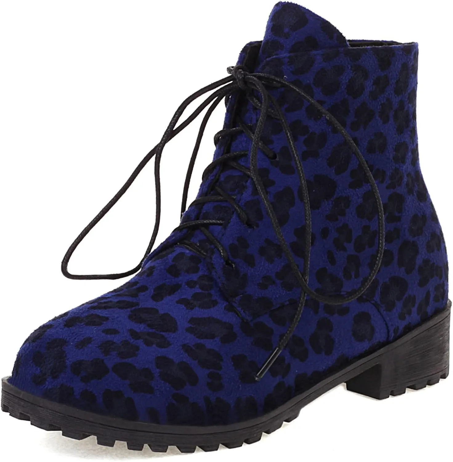 Gicoiz Women Round Toe Classic Combat Chukka Ankle Boots