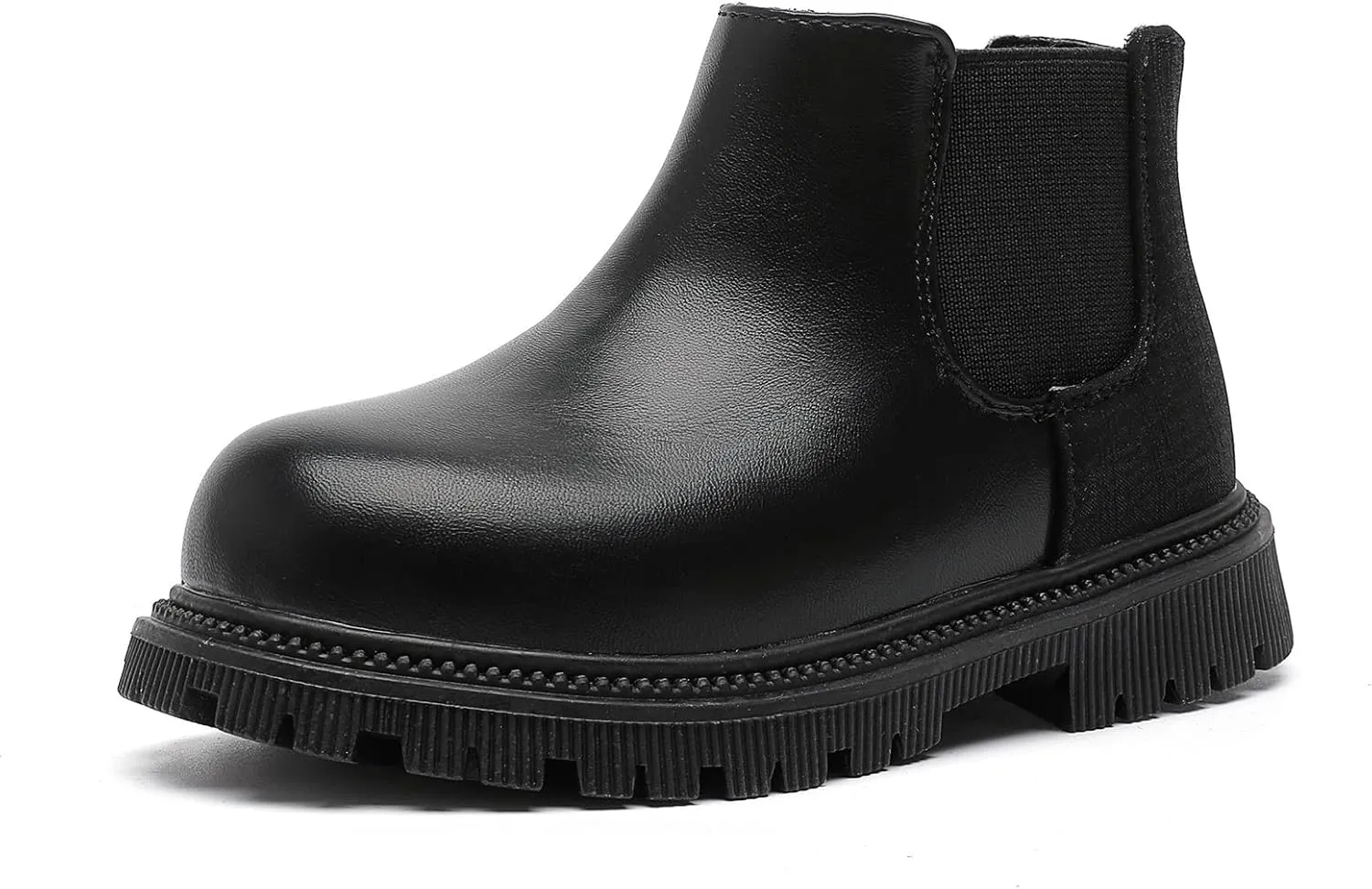 Girls Ankle Boots Chelsea Boots Fashion Side Zipper Boots Lace Up Waterproof Combat Shoes for Toddler/Little Kid