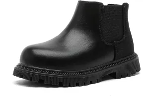 Girls Ankle Boots Chelsea Boots Fashion Side Zipper Boots Lace Up Waterproof Combat Shoes for Toddler/Little Kid
