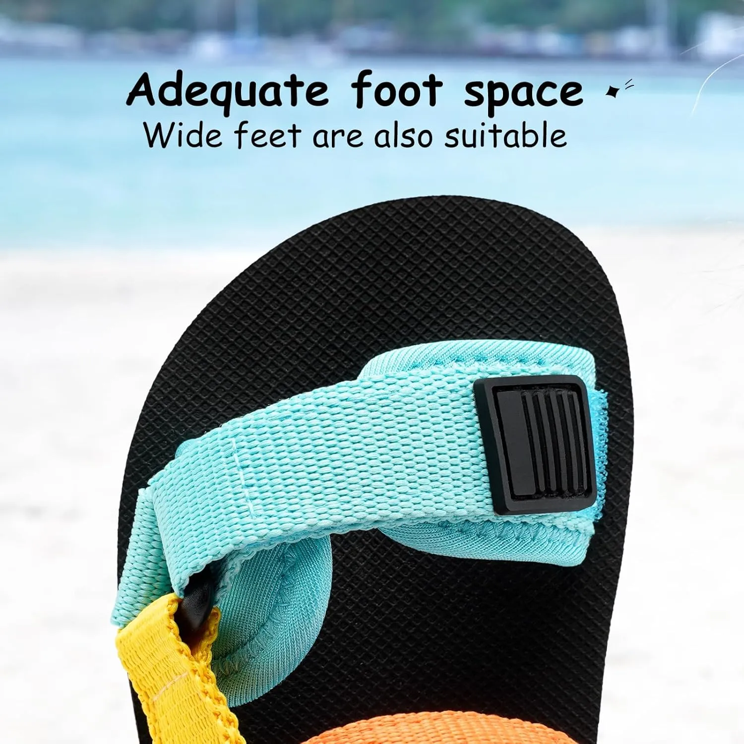 Girls Kids Summer Sandals Slides Open Toe Beach Adjustable Straps Athletic Outdoor Shoes