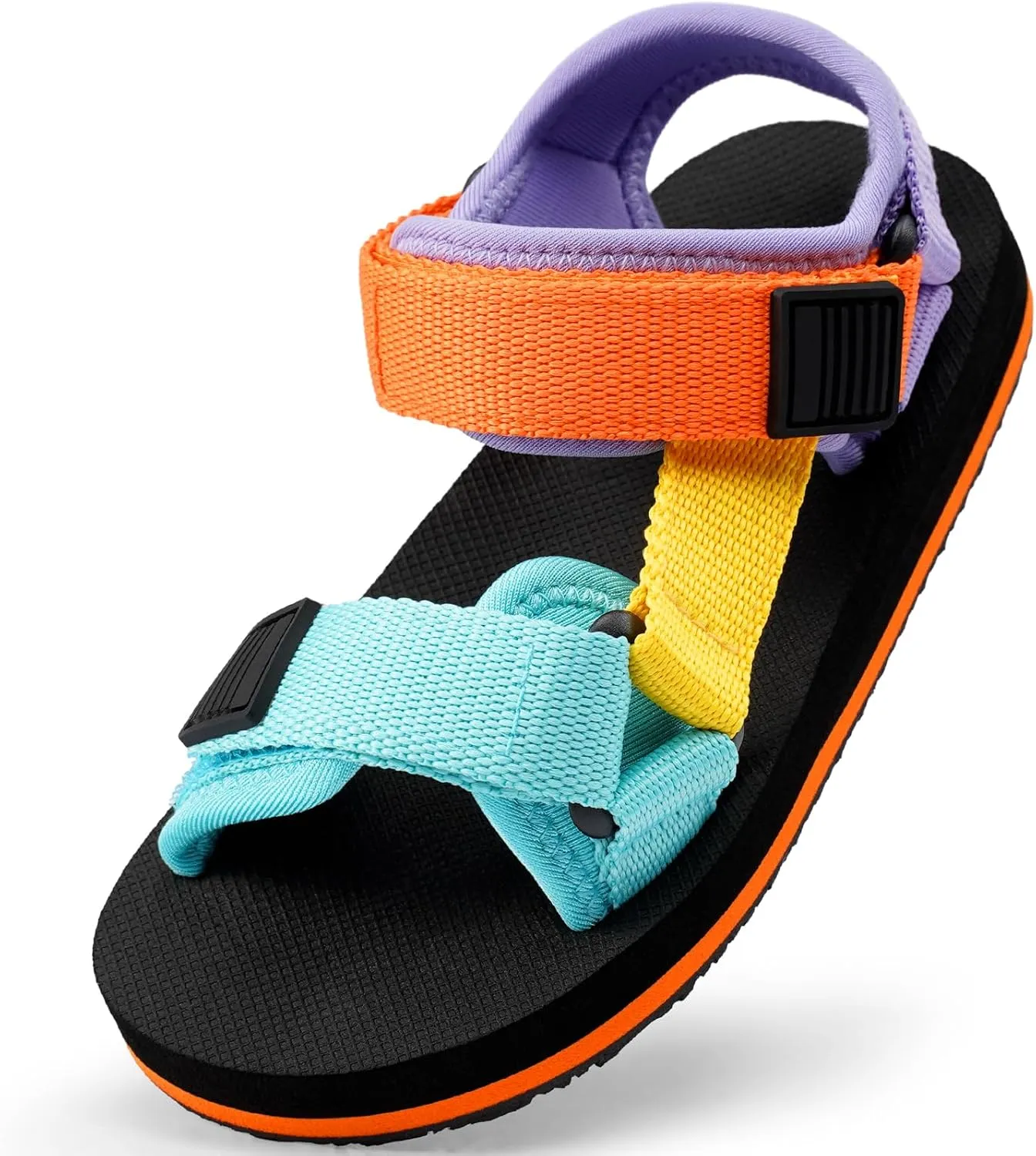 Girls Kids Summer Sandals Slides Open Toe Beach Adjustable Straps Athletic Outdoor Shoes