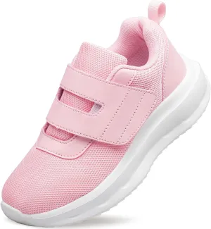 Girls Shoes Kids Running Sneakers Toddler Sports Tennis Shoes Zapatillas para niñas Fitness Athletic Breathable Lightweight Child Pink Size 7.5