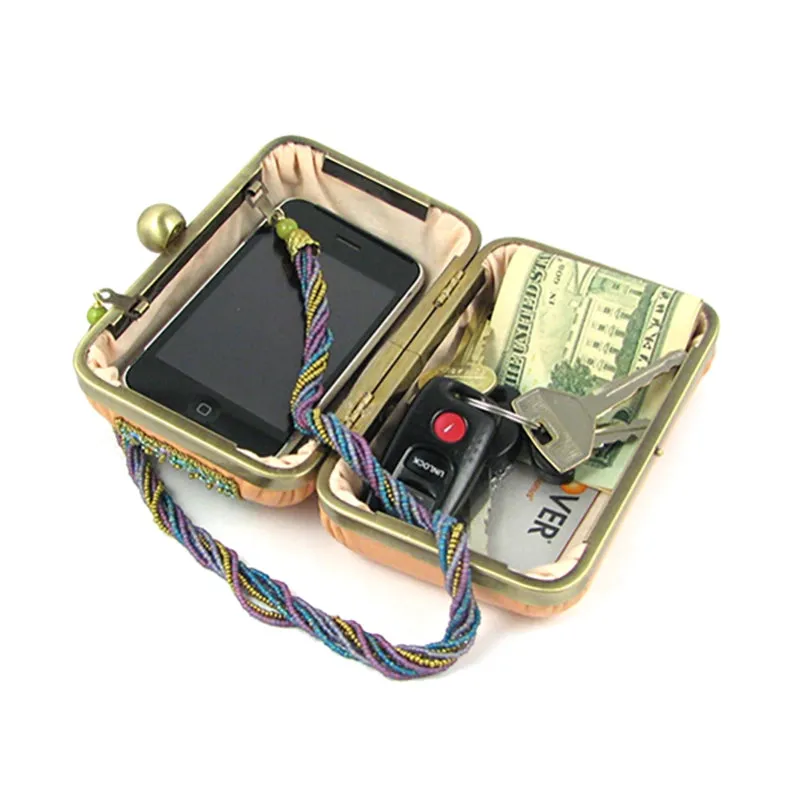 Gleaming Garden Beaded Purse