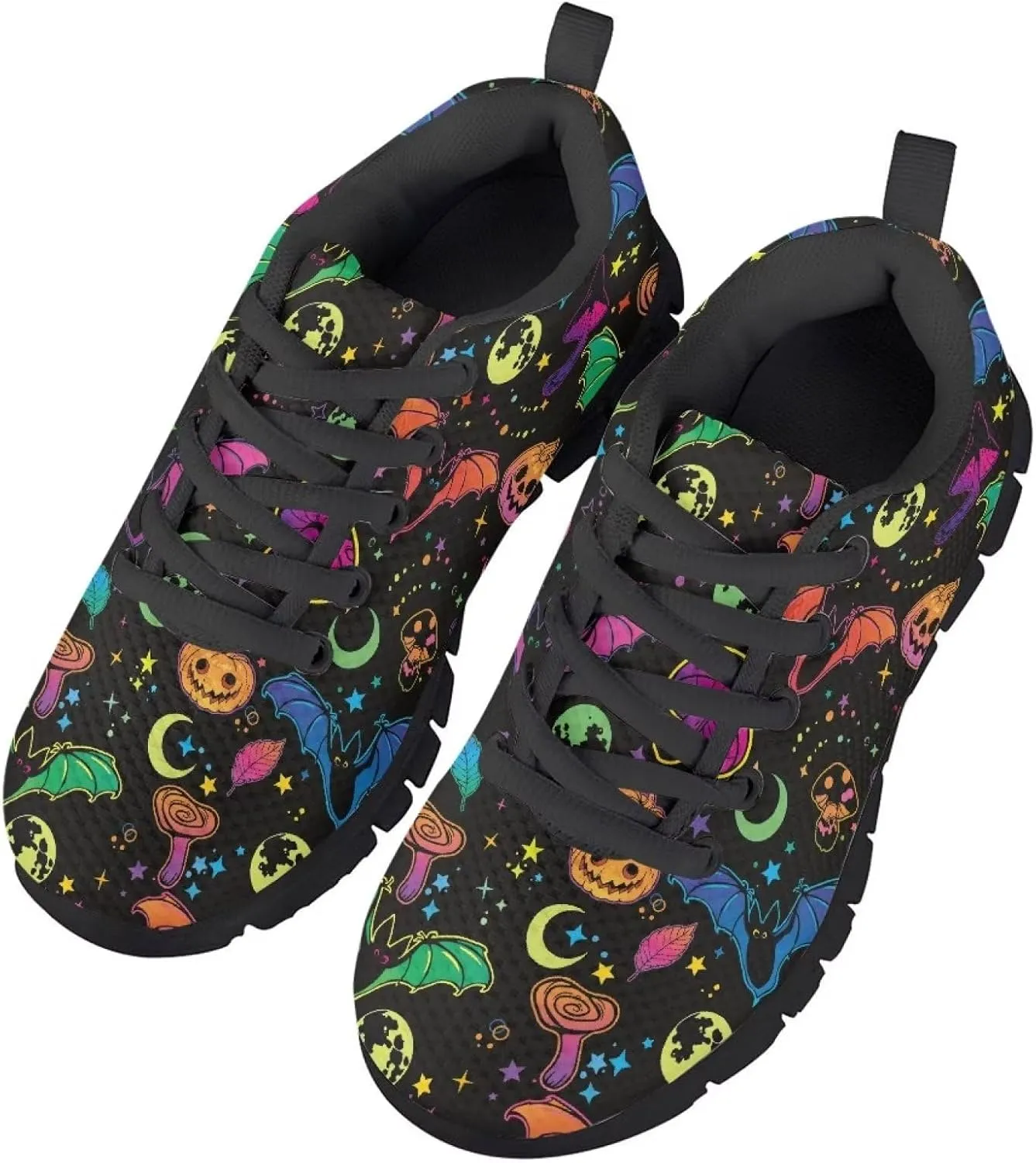 Gomyblomy Unisex Child Breathable Ultralight Mesh Rubber Flat Shoes, Suitable for Gym Sports Tennis Jogging
