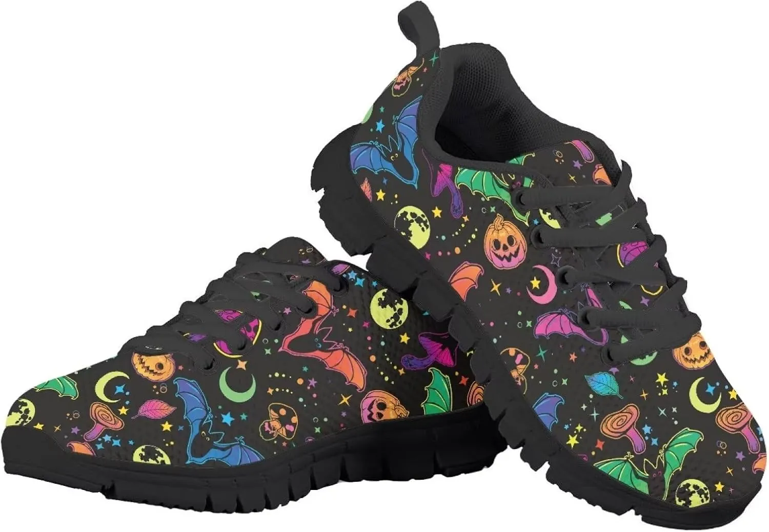 Gomyblomy Unisex Child Breathable Ultralight Mesh Rubber Flat Shoes, Suitable for Gym Sports Tennis Jogging