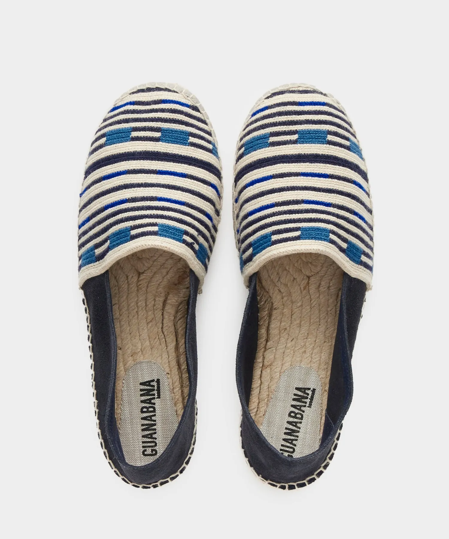 Guanábana Patterned Espadrille in Lagoon