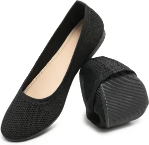 HEAWISH Comfortable Round Toe Flats Shoes Women, Slip On Ballet Flats for Women, Casual Women's Flats for Walking