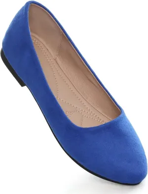Hee grand Flats for Women Dressy Pointy Toe Ballet Flats Lightweight Foldable Slip on Loafers Soft Leather Comfortable Work Flats