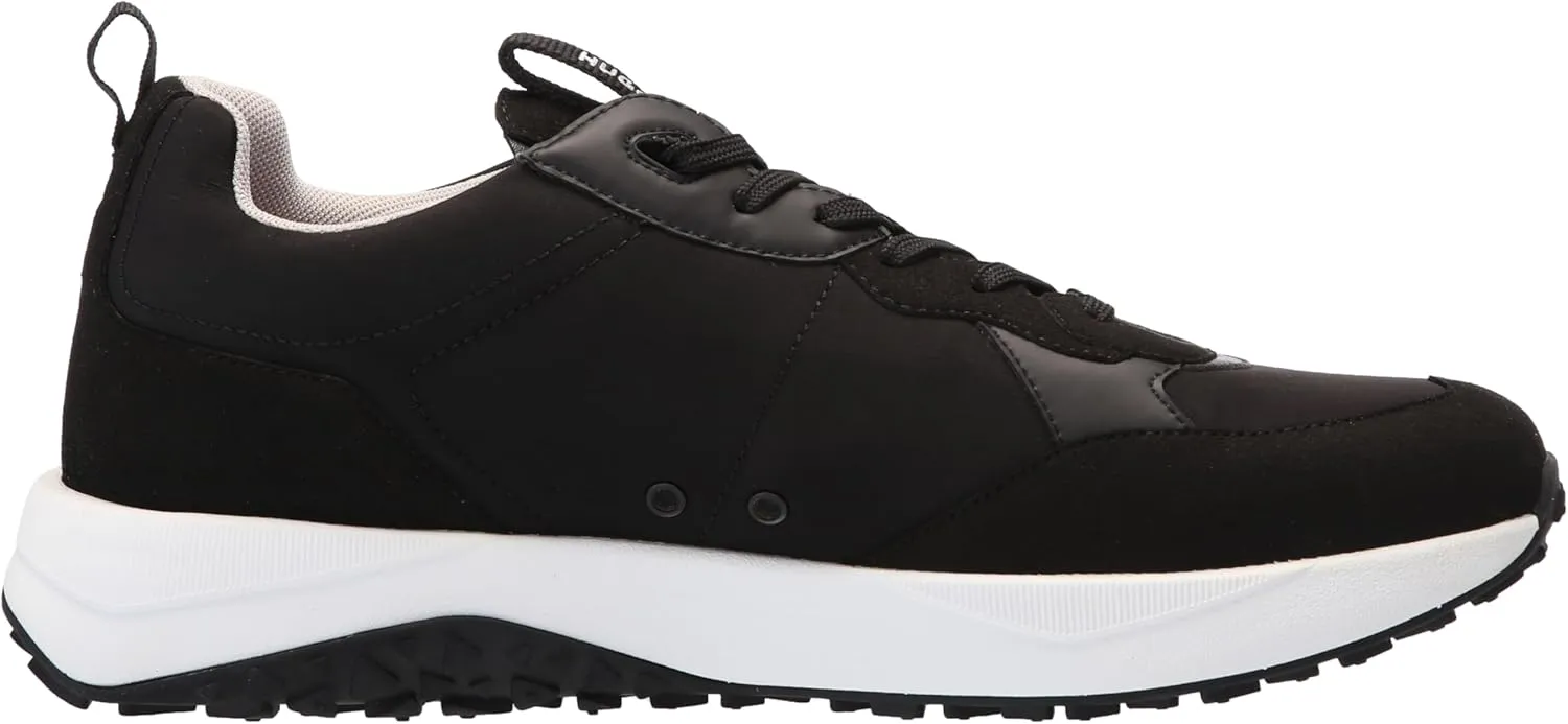 HUGO Men's Running Style Mix Material Sneakers