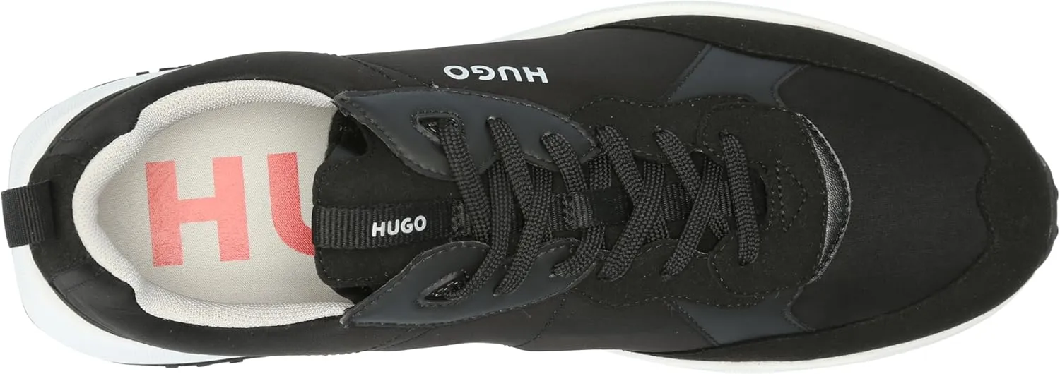 HUGO Men's Running Style Mix Material Sneakers