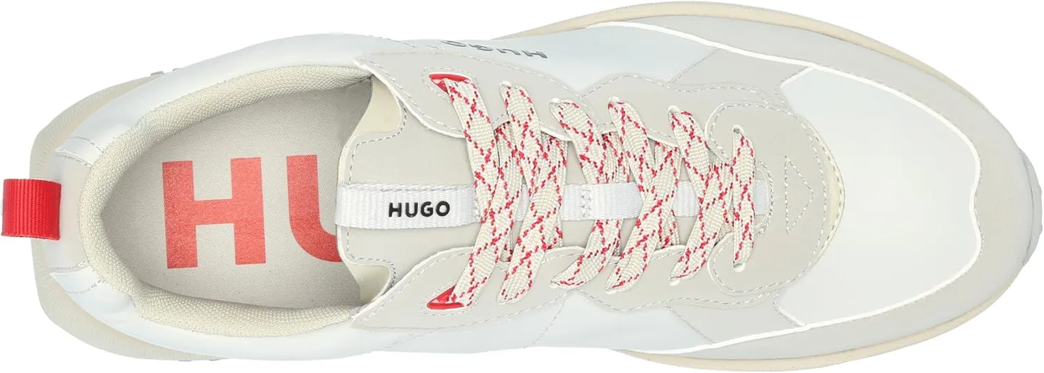 HUGO Men's Running Style Mix Material Sneakers