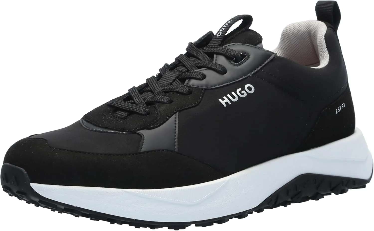 HUGO Men's Running Style Mix Material Sneakers
