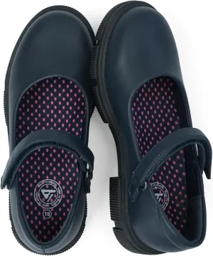 JABASIC Girls School Uniform Shoes Comfortable Mary Jane Flats