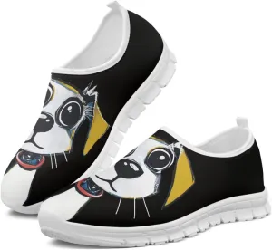 Jeiento Cute Dog Women's Casual Slip On Shoes Loafers Sneakers for Women