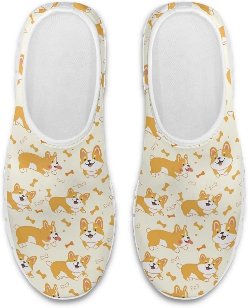Jeiento Cute Dog Women's Casual Slip On Shoes Loafers Sneakers for Women