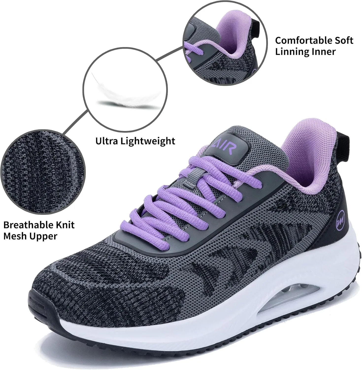 Jinta Womens Walking Shoes with Arch Support, Ladies Plantar Fasciitis Orthotic Shoe for Foot Pain Relief Air Tennis Sneakers Size 5.5-11