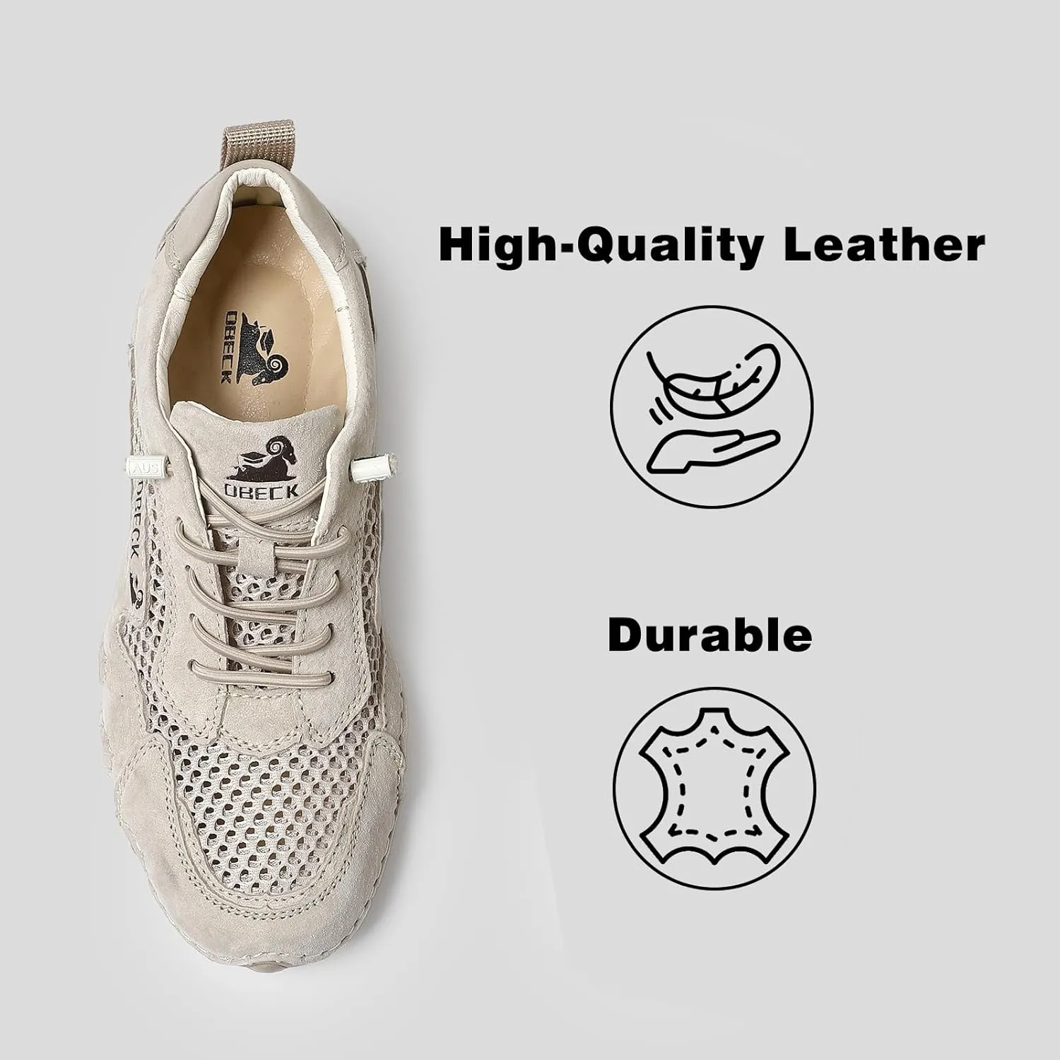 JishinGal Women Outdoor Mesh Trail Shoes for Hiking & Walking Women's Summer Sports Shoes Breathable Mesh Non-Slip Lightweight Casual Sneakers