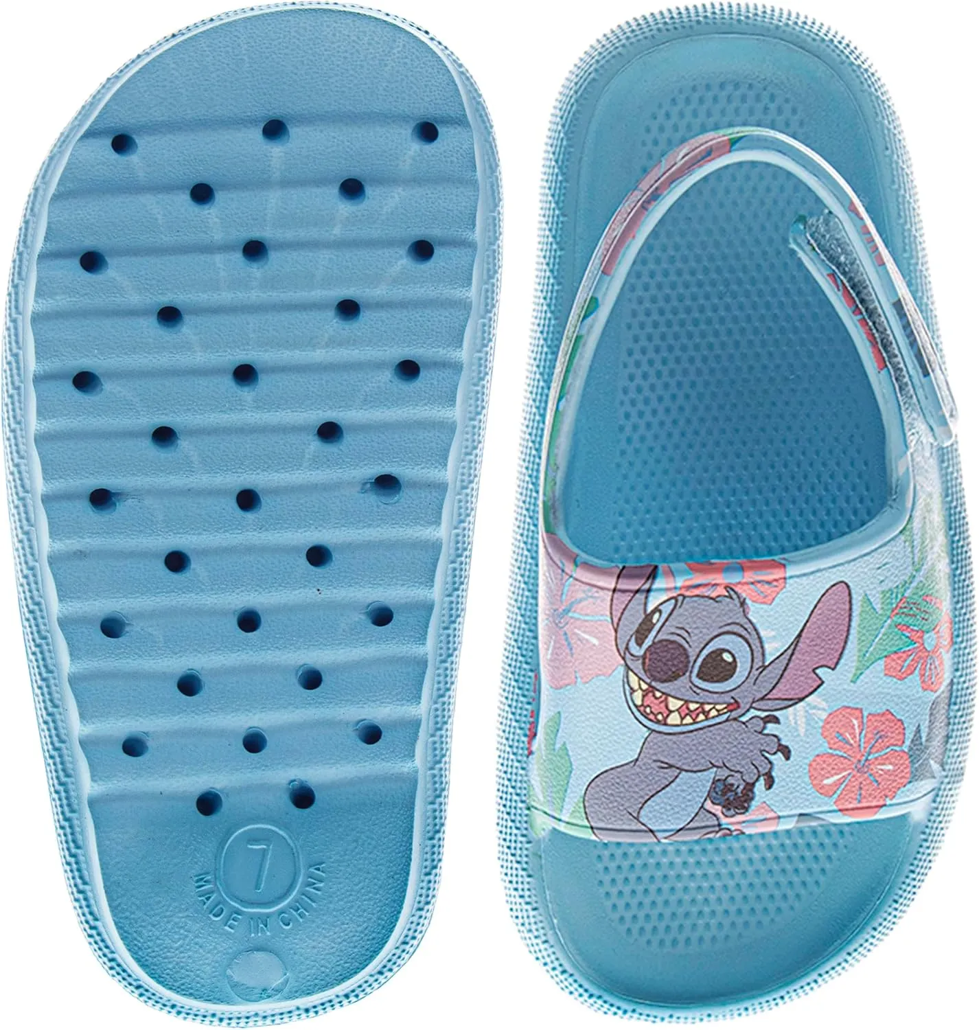 Josmo Kids Slides Open Toe Sandal - Frozen Minnie Mouse Stitch - Girls Sandals Slide SlipOn (sizes: 5-10 toddler)