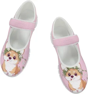 JoyLamoria Retro Sunflower Walking Shoes Non-Skid Breathable Flats Fashion Causal Dress Shoes for Flower Party Mary Jane Flats