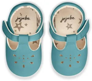 JuJuBe Mary Jane Baby Girl Shoes, Machine Washable Vegan Leather Baby Shoes, Dress Girls Shoe with Soft Soles, Hook and Loop Strap, Non Slip Toddler Flats for Walking