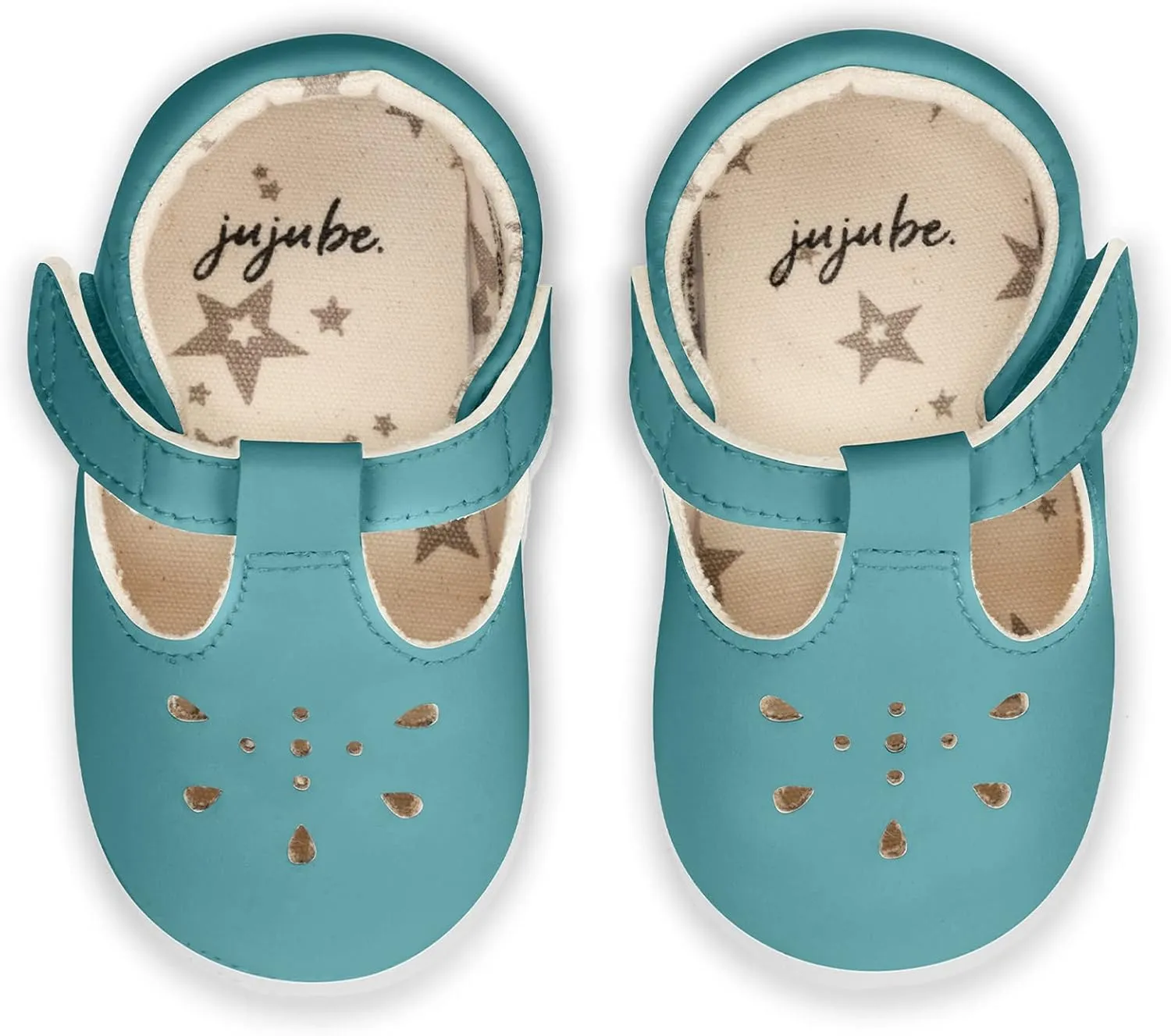 JuJuBe Mary Jane Baby Girl Shoes, Machine Washable Vegan Leather Baby Shoes, Dress Girls Shoe with Soft Soles, Hook and Loop Strap, Non Slip Toddler Flats for Walking