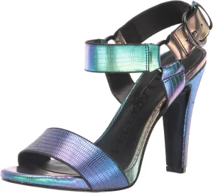 KARL LAGERFELD Women's Leather Cieone Heeled Open-toe Sandal