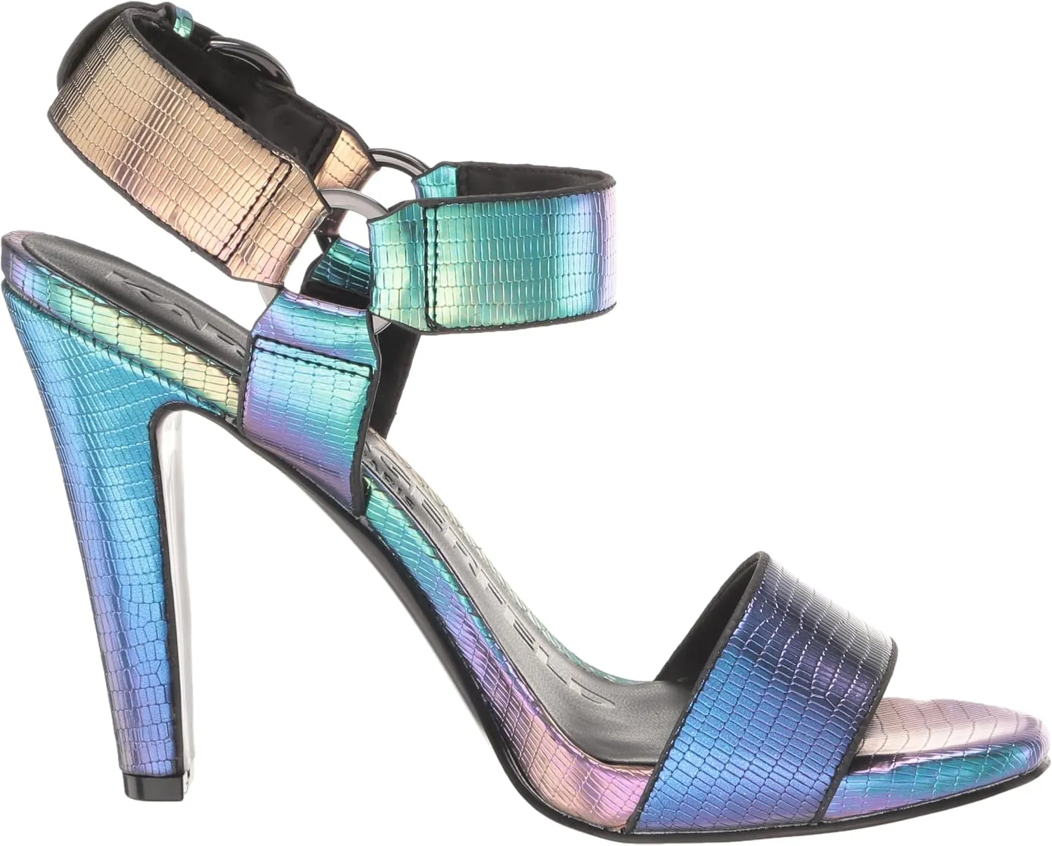 KARL LAGERFELD Women's Leather Cieone Heeled Open-toe Sandal