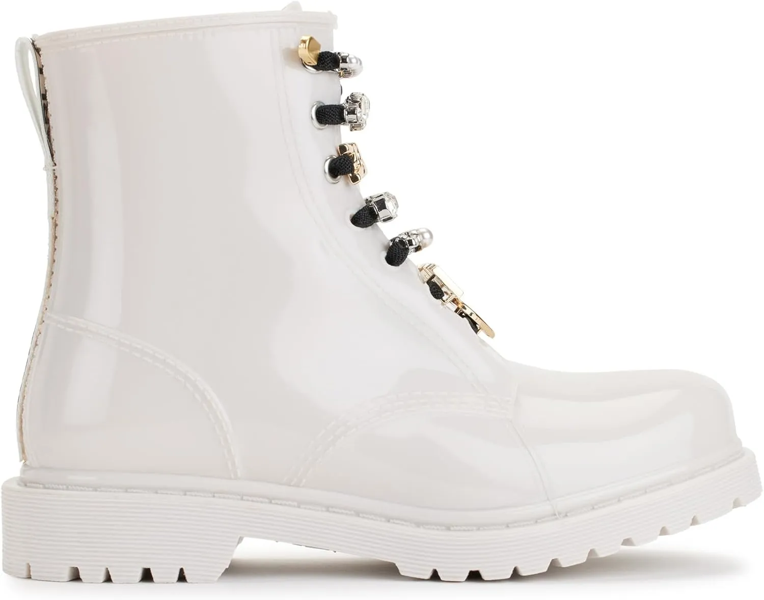 KARL LAGERFELD womens Topanga Rain Combat Boot