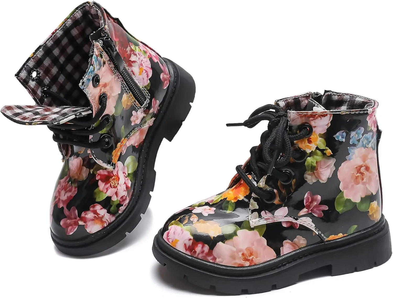 Komfyea Boy's Girl's Boots Bright Color Kids Ankle Boots