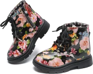 Komfyea Boy's Girl's Boots Bright Color Kids Ankle Boots