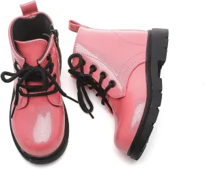 Komfyea Boy's Girl's Boots Bright Color Kids Ankle Boots