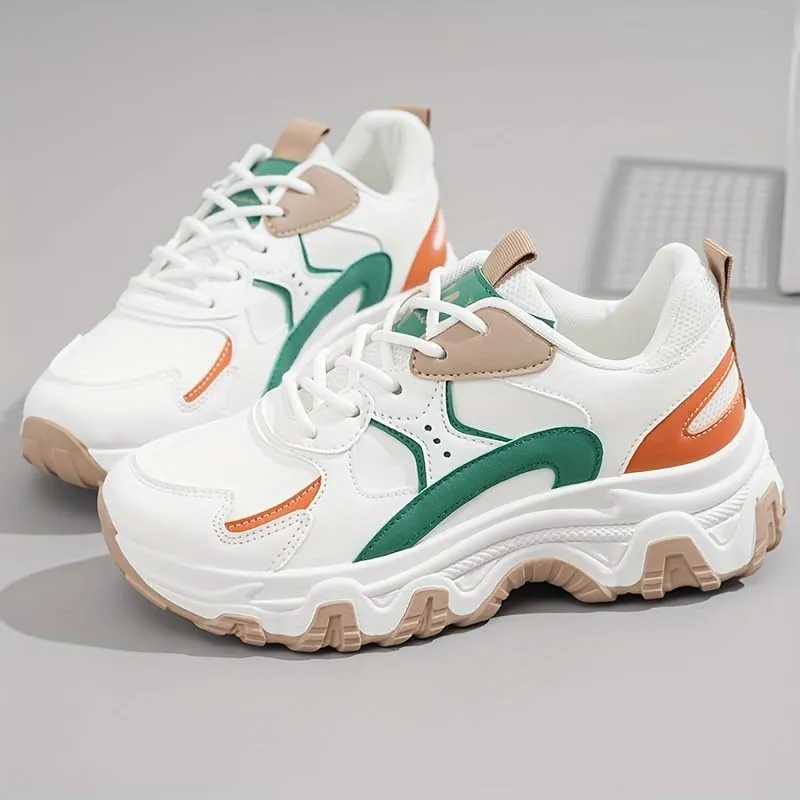 Ladies' Casual Sports Shoes, Flat Shoes, Versatile and Comfortable Running Shoes for Students, Suitable for Work Wear