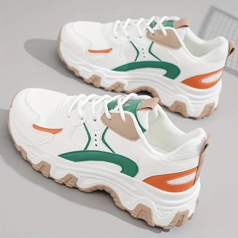 Ladies' Casual Sports Shoes, Flat Shoes, Versatile and Comfortable Running Shoes for Students, Suitable for Work Wear