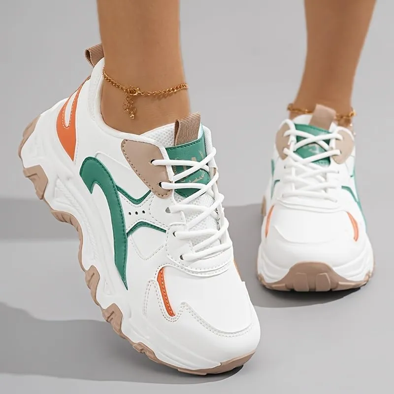 Ladies' Casual Sports Shoes, Flat Shoes, Versatile and Comfortable Running Shoes for Students, Suitable for Work Wear