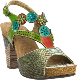 Laura Vita Women's Open Wedge Sandals Peeptoe