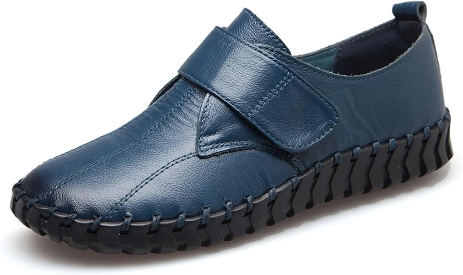 Loafers for Women Comfortable Genuine Leather Slip-On Flats for Women Emerald Green Spring Fashion Shoes