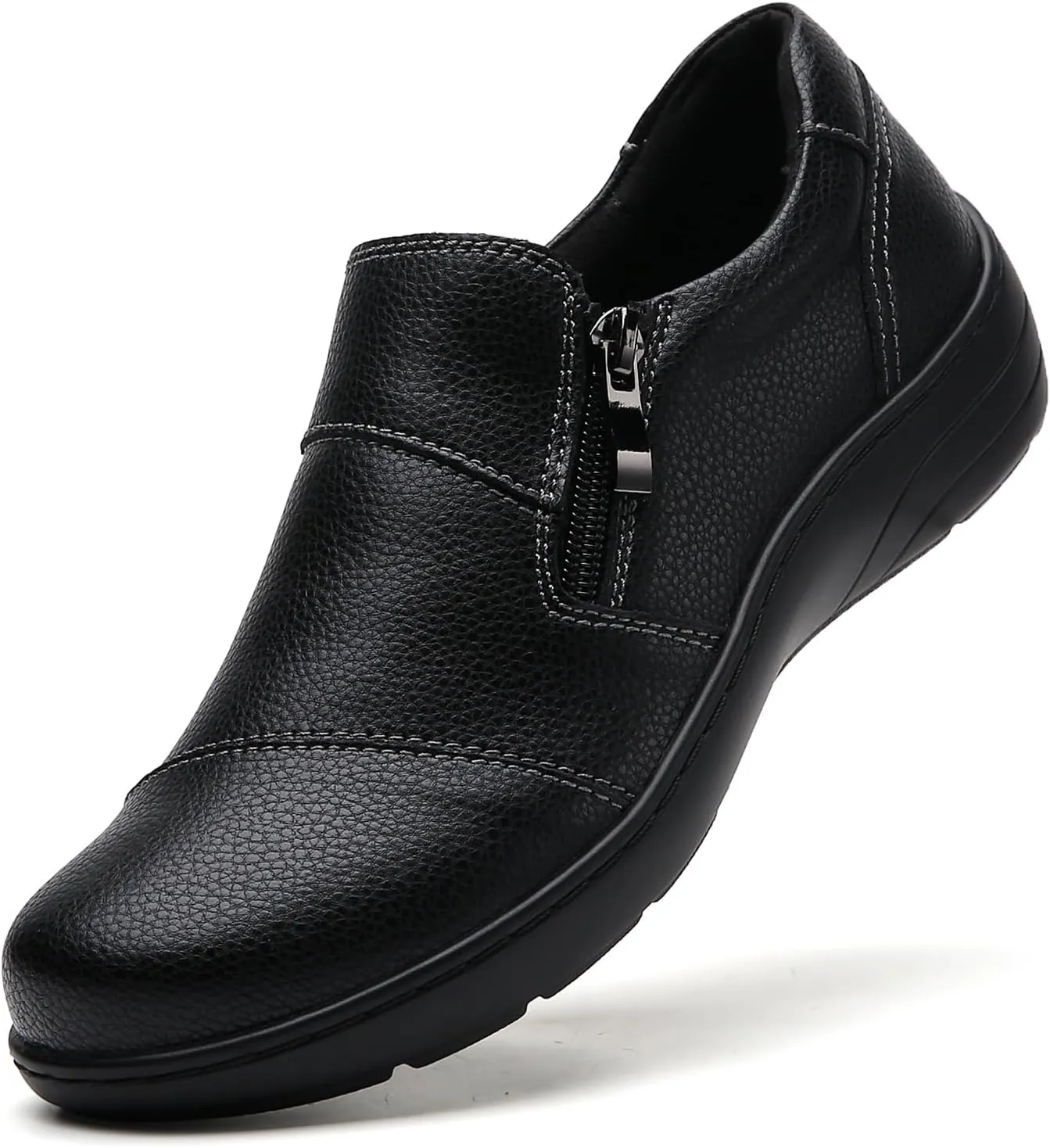 Loafers for Women Women's Loafers & Slip-Ons Zipper Walking Flats Casual Shoes Orthopedic Shoes Comfortable Dress Shoes Office Work Shoes