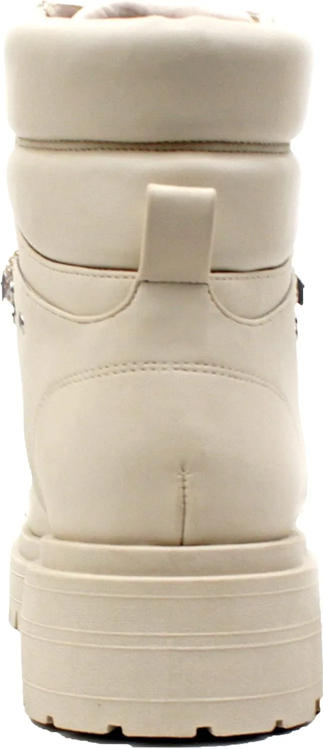 Luckers Women’s Lace Up Platform Lug Sole Combat Boots