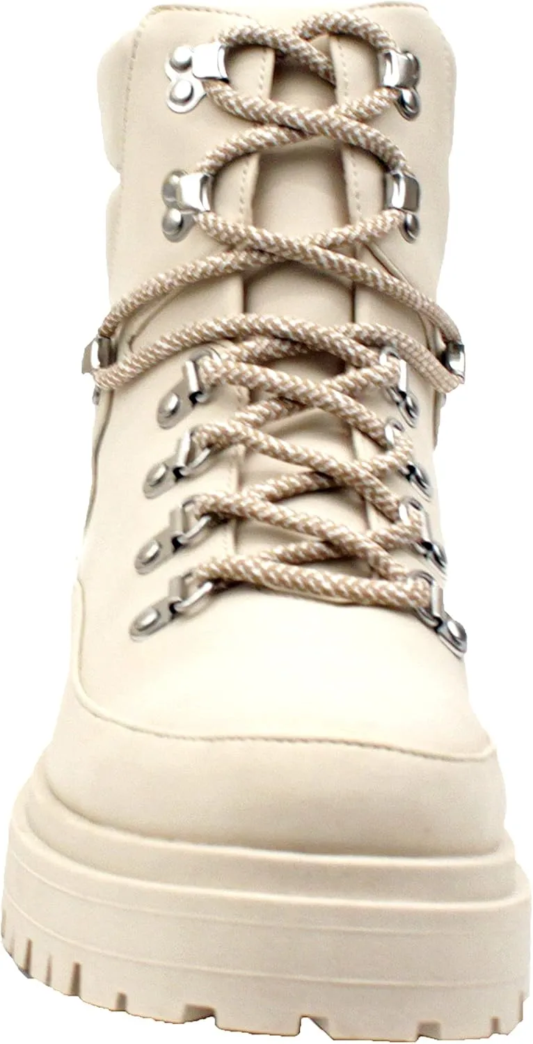 Luckers Women’s Lace Up Platform Lug Sole Combat Boots