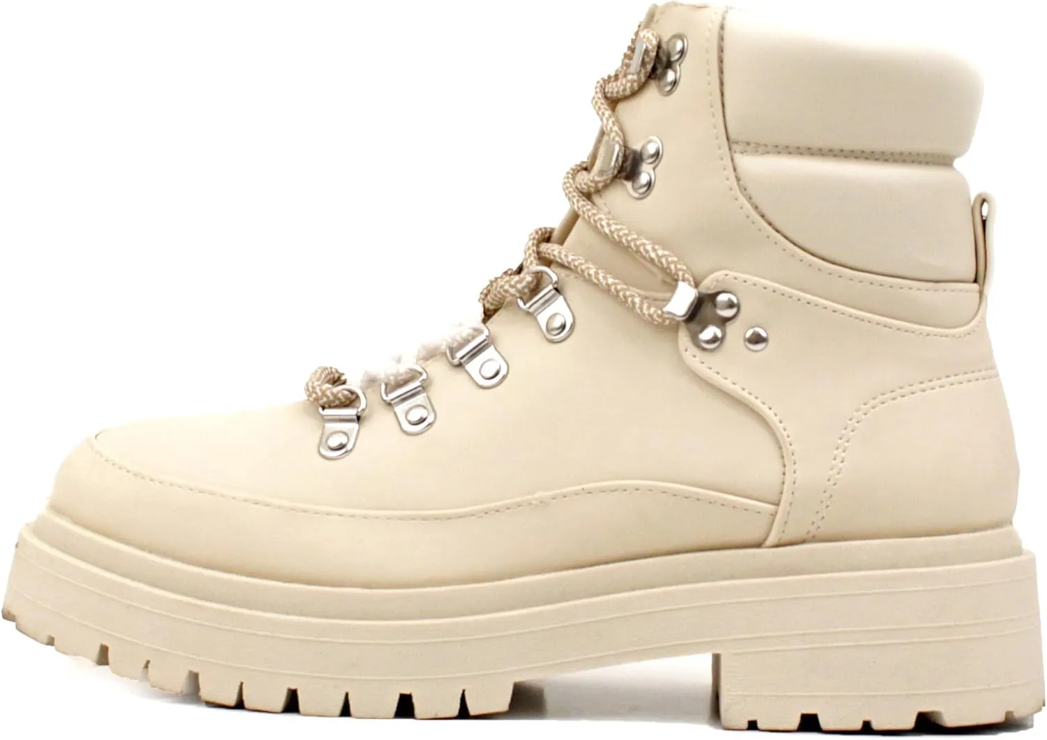 Luckers Women’s Lace Up Platform Lug Sole Combat Boots