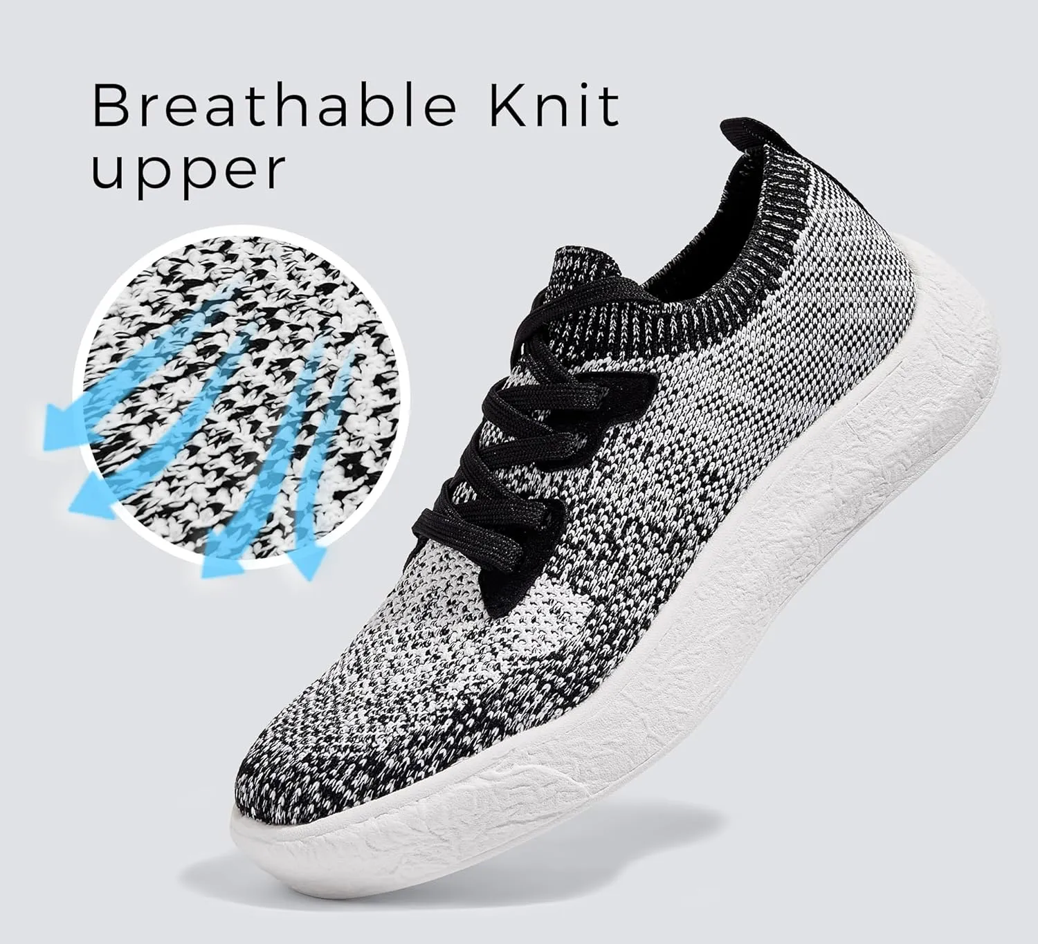 LUCKY STEP Women's Slip on Walking Shoes Casual Mesh-Comfortable Tennis Elastic Sock Breathable Workout Sneakers