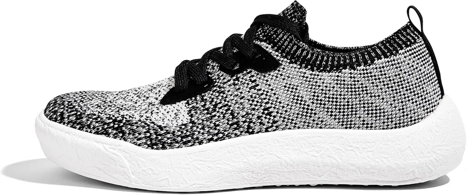 LUCKY STEP Women's Slip on Walking Shoes Casual Mesh-Comfortable Tennis Elastic Sock Breathable Workout Sneakers