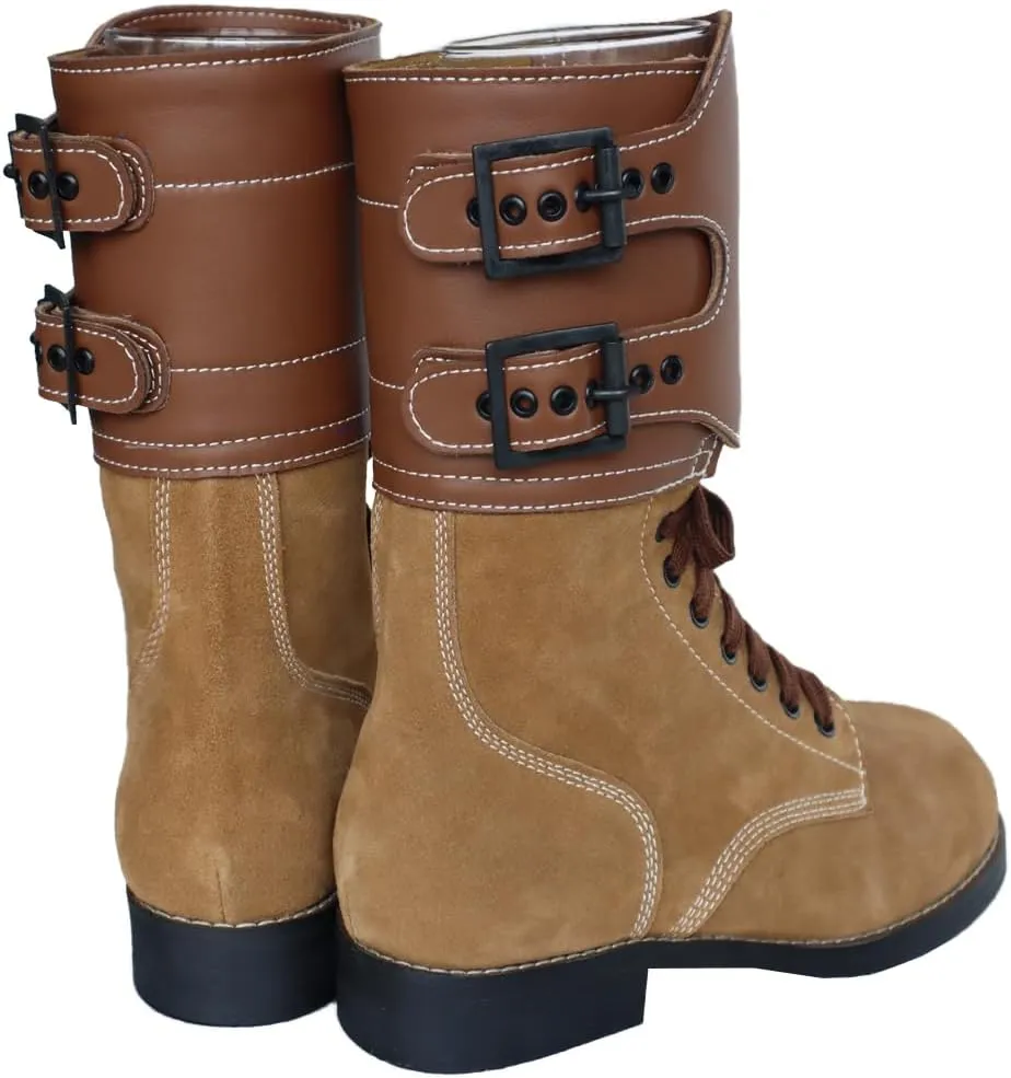 M1943 Combat Boots Retro WWII US Paratrooper Boots Men's Cowhide Hiking Boots Classic Replica WW2 Shoes