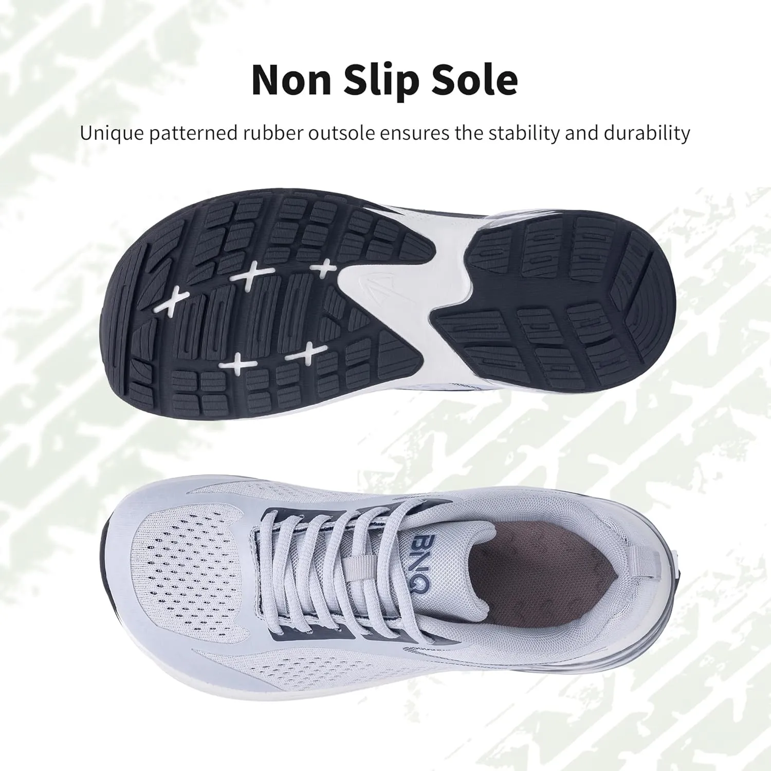 MAFEKE Womens Wide Toe Box Running Shoes Arch Support Tennis Athletic Sneakers Orthotic Walking Shoes for Plantar Fasciitis Pain Relief US 6-11