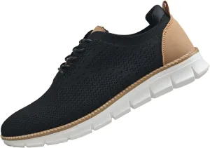 Men's Black Mesh Oxford Walking Shoes Size 13