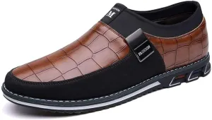 Men's Casual Dress Oxford Shoes Business Office Loafers Leather Fashion Dress Sneakers Comfort Walking Driving Shoes