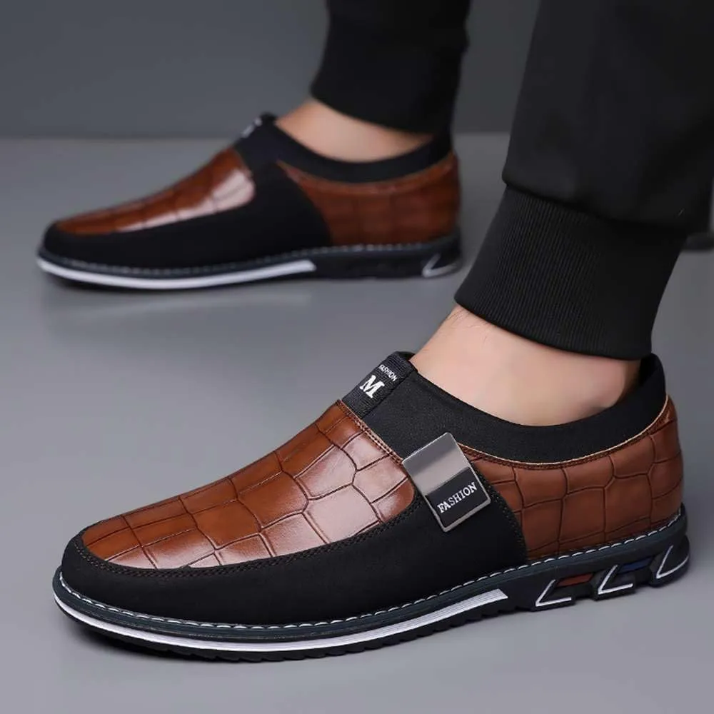 Men's Casual Dress Oxford Shoes Business Office Loafers Leather Fashion Dress Sneakers Comfort Walking Driving Shoes