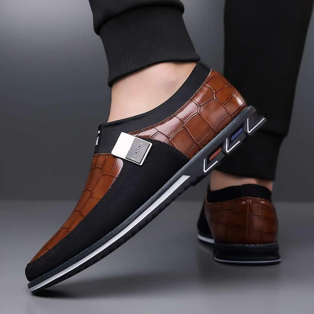 Men's Casual Dress Oxford Shoes Business Office Loafers Leather Fashion Dress Sneakers Comfort Walking Driving Shoes