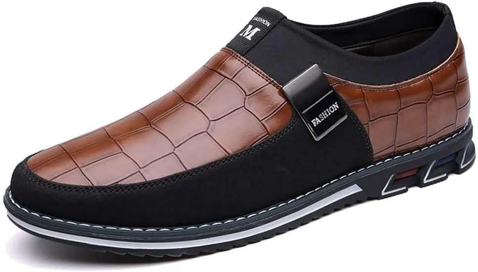 Men's Casual Dress Oxford Shoes Business Office Loafers Leather Fashion Dress Sneakers Comfort Walking Driving Shoes
