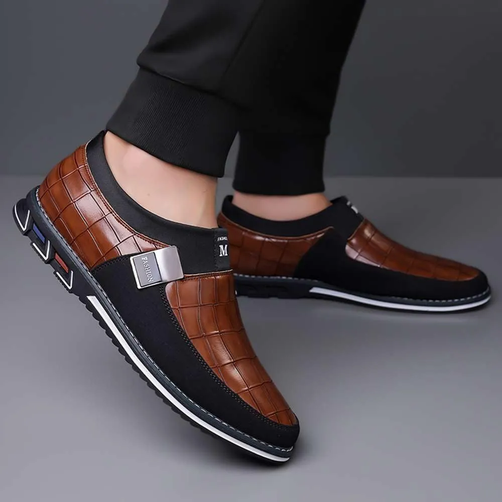Men's Casual Dress Oxford Shoes Business Office Loafers Leather Fashion Dress Sneakers Comfort Walking Driving Shoes